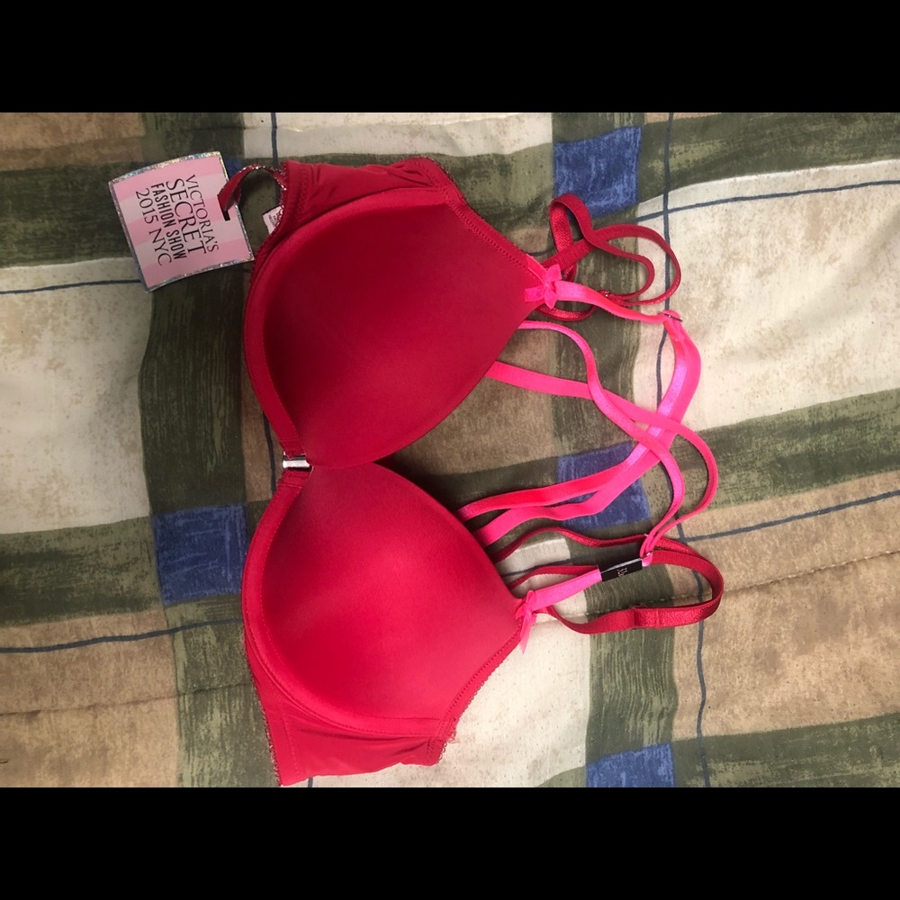 Pink and red bra 32b